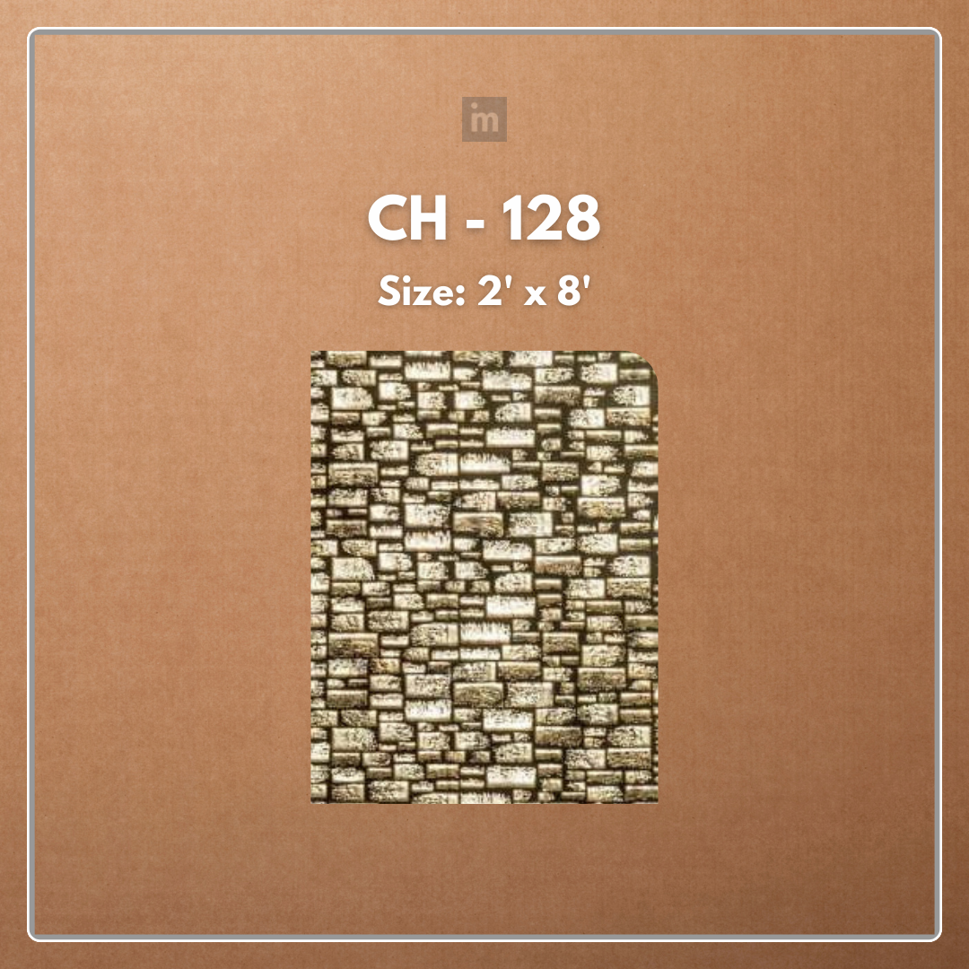 CH - 128 - 2 FT X 8 FT - DECORATIVE CHARCOAL PANELS - CHARCOLITE