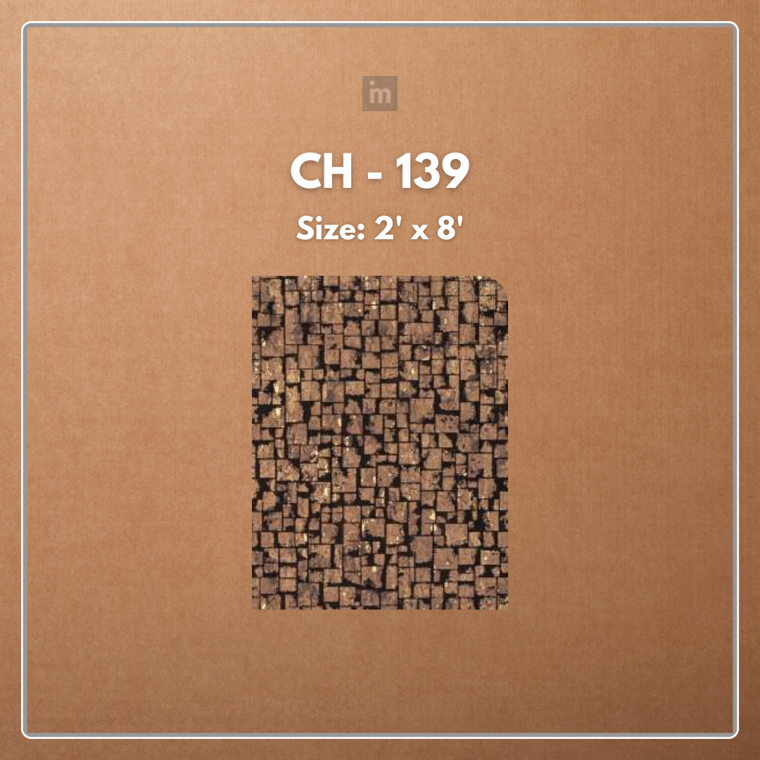 CH - 139 - 2 FT X 8 FT - DECORATIVE CHARCOAL PANELS - CHARCOLITE