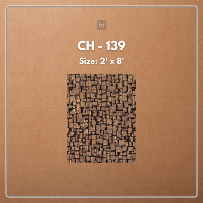 CH - 139 - 2 FT X 8 FT - DECORATIVE CHARCOAL PANELS - CHARCOLITE