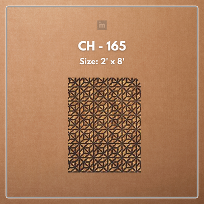 CH - 165 - 2 FT X 8 FT - DECORATIVE CHARCOAL PANELS - CHARCOLITE
