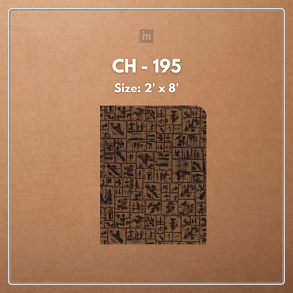 CH - 195 - 2 FT X 8 FT - DECORATIVE CHARCOAL PANELS - CHARCOLITE