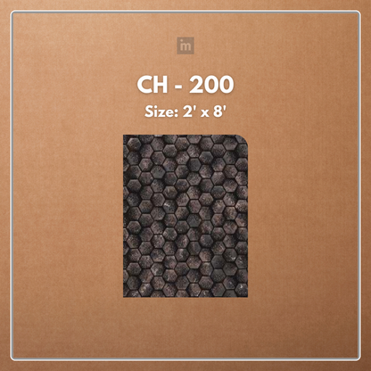 CH - 200 - 2 FT X 8 FT - DECORATIVE CHARCOAL PANELS - CHARCOLITE