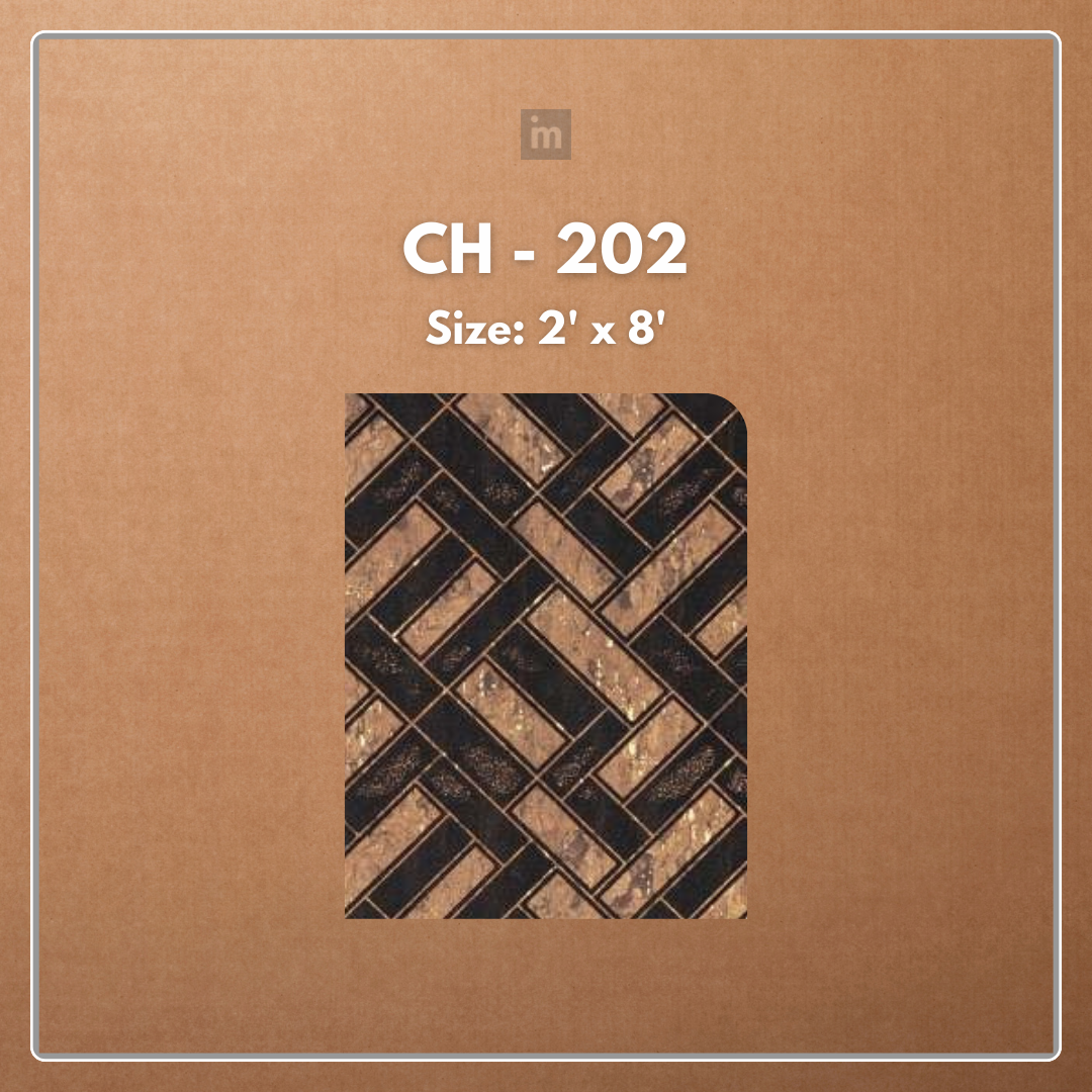 CH - 202 - 2 FT X 8 FT - DECORATIVE CHARCOAL PANELS - CHARCOLITE