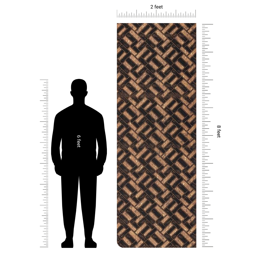 CH - 202 - 2 FT X 8 FT - DECORATIVE CHARCOAL PANELS - CHARCOLITE