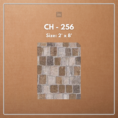 CH - 256 - 2 FT X 8 FT - DECORATIVE CHARCOAL PANELS - CHARCOLITE