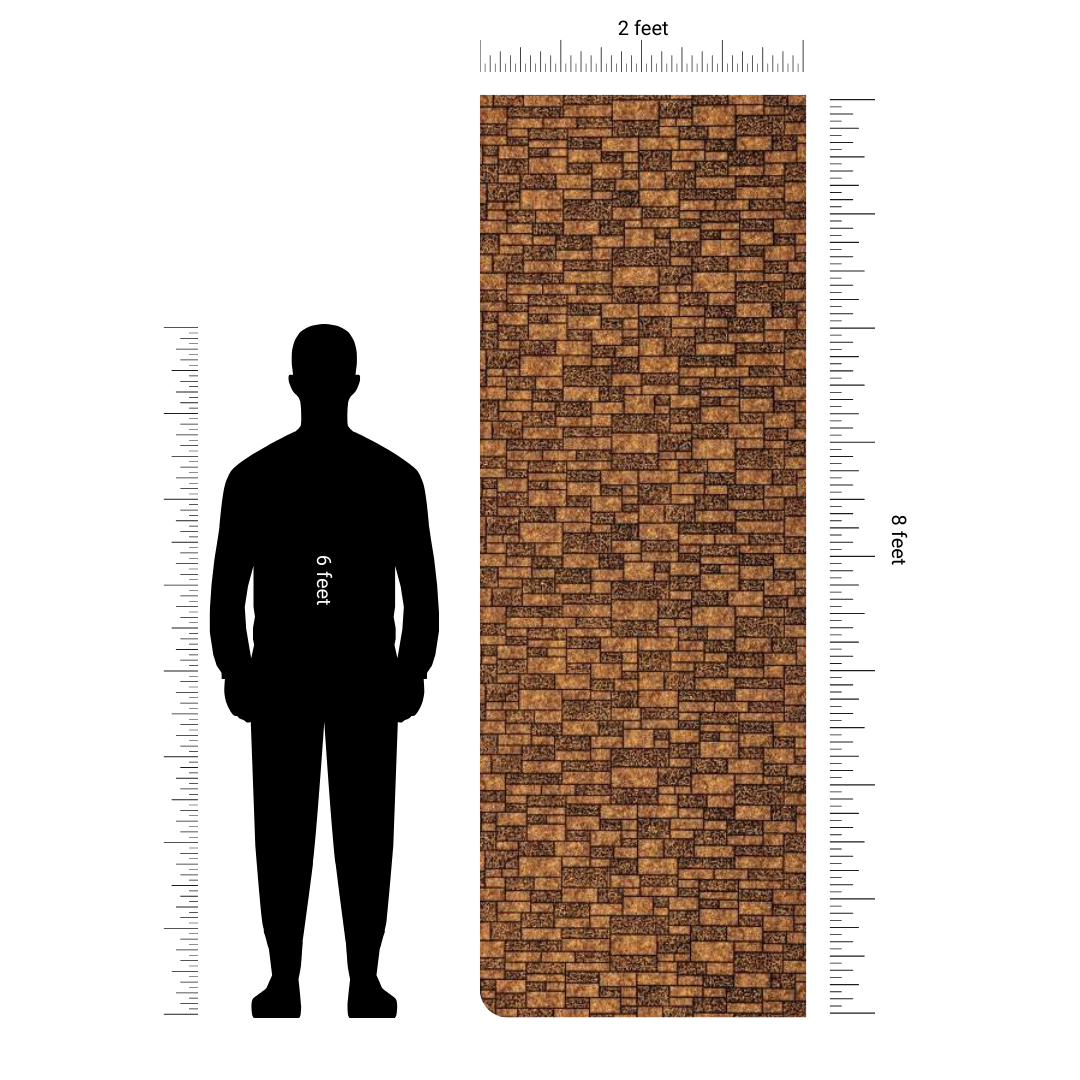 CH - 264 - 2 FT X 8 FT - DECORATIVE CHARCOAL PANELS - CHARCOLITE