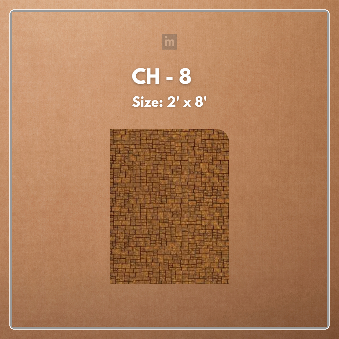 CH - 8 - 2 FT X 8 FT - DECORATIVE CHARCOAL PANELS - CHARCOLITE