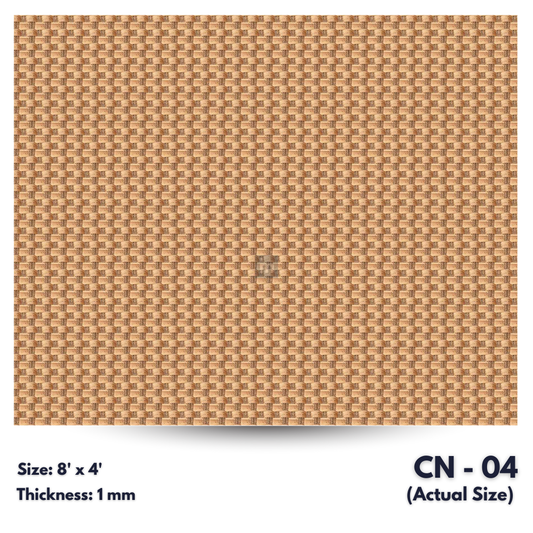 CN - 04 / CANE LAMINATE   / DECORATIVE LAMINATE /  1MM - 8FT x 4FT