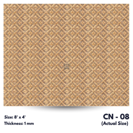 CN - 08 / CANE LAMINATE   / DECORATIVE LAMINATE /  1MM - 8FT x 4FT