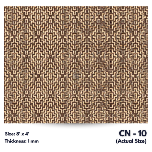 CN - 10 / CANE LAMINATE   / DECORATIVE LAMINATE /  1MM - 8FT x 4FT