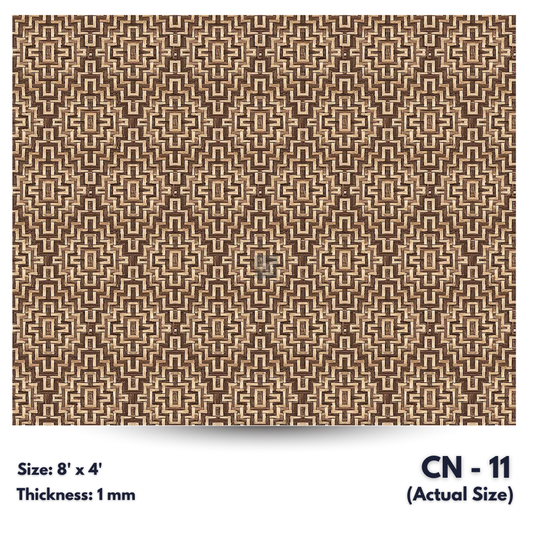 CN - 11 / CANE LAMINATE / DECORATIVE LAMINATE / 1MM - 8FT x 4FT