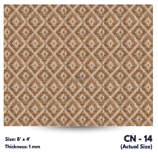 CN - 14 / CANE LAMINATE   / DECORATIVE LAMINATE /  1MM - 8FT x 4FT