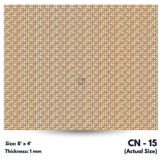 CN - 15 / CANE LAMINATE   / DECORATIVE LAMINATE /  1MM - 8FT x 4FT