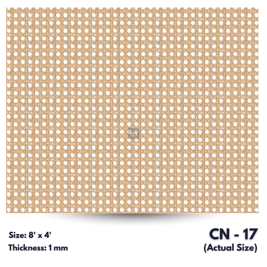 CN - 17 / CANE LAMINATE   / DECORATIVE LAMINATE /  1MM - 8FT x 4FT