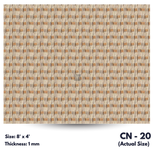 CN - 20 / CANE LAMINATE   / DECORATIVE LAMINATE /  1MM - 8FT x 4FT