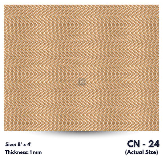 CN - 24 / CANE LAMINATE   / DECORATIVE LAMINATE /  1MM - 8FT x 4FT