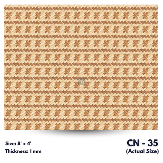 CN - 35 / CANE LAMINATE   / DECORATIVE LAMINATE /  1MM - 8FT x 4FT