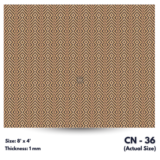 CN - 36 / CANE LAMINATE   / DECORATIVE LAMINATE /  1MM - 8FT x 4FT