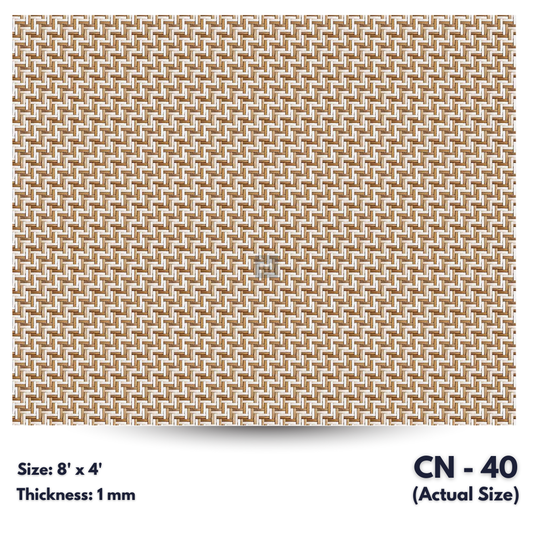 CN - 40 / CANE LAMINATE   / DECORATIVE LAMINATE /  1MM - 8FT x 4FT