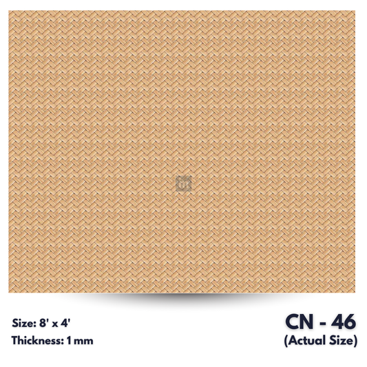 CN - 46 / CANE LAMINATE   / DECORATIVE LAMINATE /  1MM - 8FT x 4FT