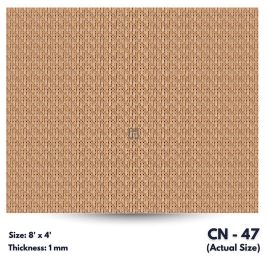 CN - 47 / CANE LAMINATE   / DECORATIVE LAMINATE /  1MM - 8FT x 4FT