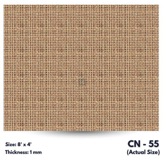 CN - 55 / CANE LAMINATE   / DECORATIVE LAMINATE /  1MM - 8FT x 4FT