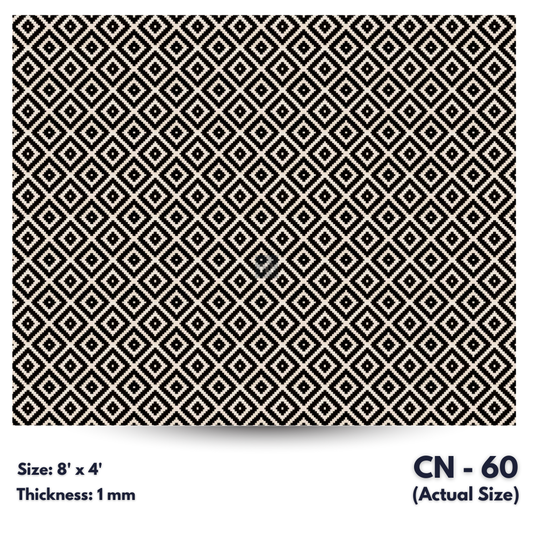 CN - 60 / CANE LAMINATE   / DECORATIVE LAMINATE /  1MM - 8FT x 4FT