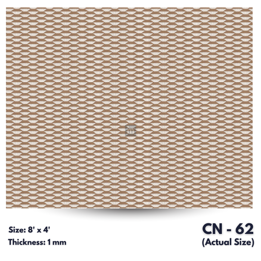 CN - 62 / CANE LAMINATE   / DECORATIVE LAMINATE /  1MM - 8FT x 4FT