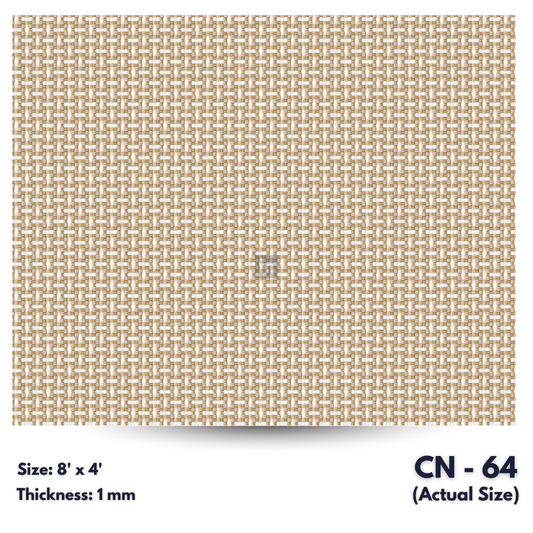 CN - 64 / CANE LAMINATE   / DECORATIVE LAMINATE /  1MM - 8FT x 4FT