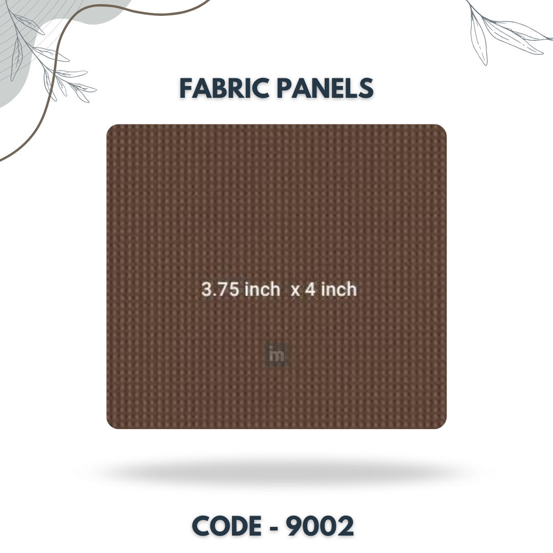 9002 - 3.75 X 4 INCH - LEATHER, FABRIC AND CORK SERIES -FURLITE - FABRIC PANEL