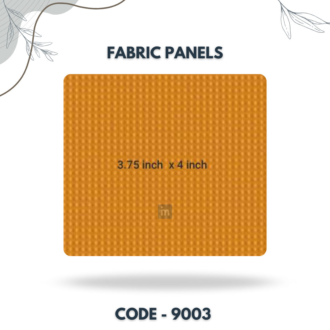 9003 - 3.75 X 4 INCH - LEATHER, FABRIC AND CORK SERIES -FURLITE - FABRIC PANEL