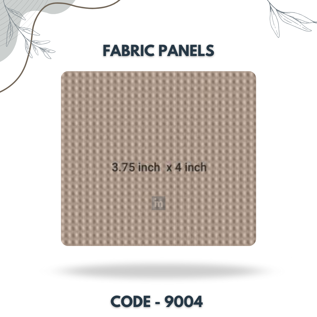 9004 - 3.75 X 4 INCH - LEATHER, FABRIC AND CORK SERIES -FURLITE - FABRIC PANEL