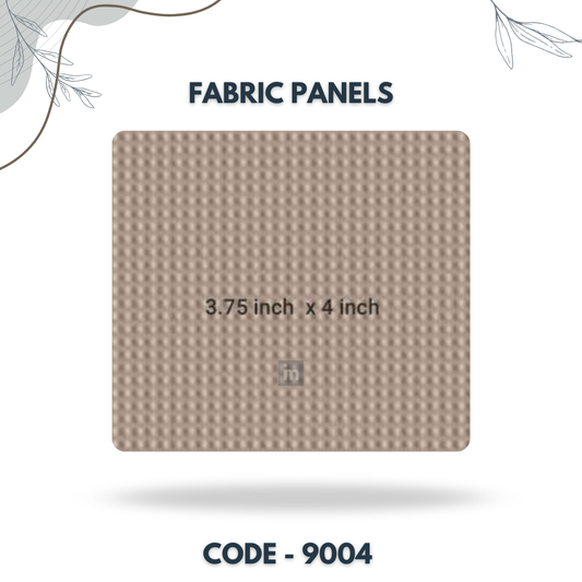 9004 - 3.75 X 4 INCH - LEATHER, FABRIC AND CORK SERIES -FURLITE - FABRIC PANEL