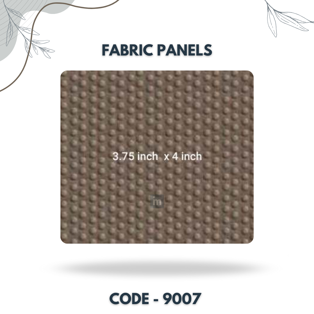 9007 - 3.75 X 4 INCH - LEATHER, FABRIC AND CORK SERIES -FURLITE - FABRIC PANEL
