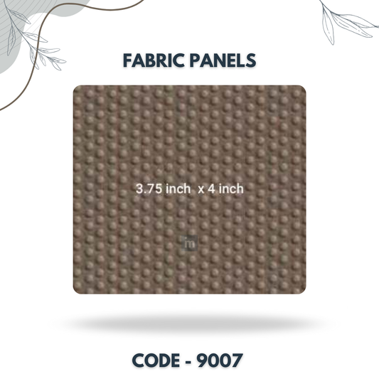 9007 - 3.75 X 4 INCH - LEATHER, FABRIC AND CORK SERIES -FURLITE - FABRIC PANEL