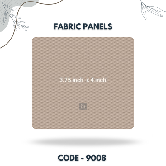 9008 - 3.75 X 4 INCH - LEATHER, FABRIC AND CORK SERIES -FURLITE - FABRIC PANEL