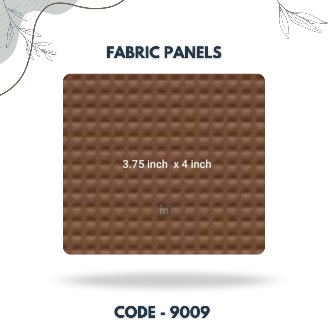 9009 - 3.75 X 4 INCH - LEATHER, FABRIC AND CORK SERIES -FURLITE - FABRIC PANEL