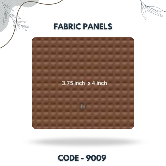 9009 - 3.75 X 4 INCH - LEATHER, FABRIC AND CORK SERIES -FURLITE - FABRIC PANEL
