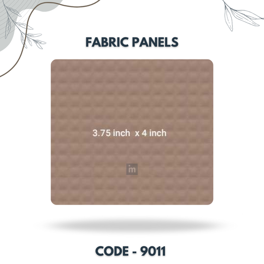 9011 - 3.75 X 4 INCH - LEATHER, FABRIC AND CORK SERIES -FURLITE - FABRIC PANEL