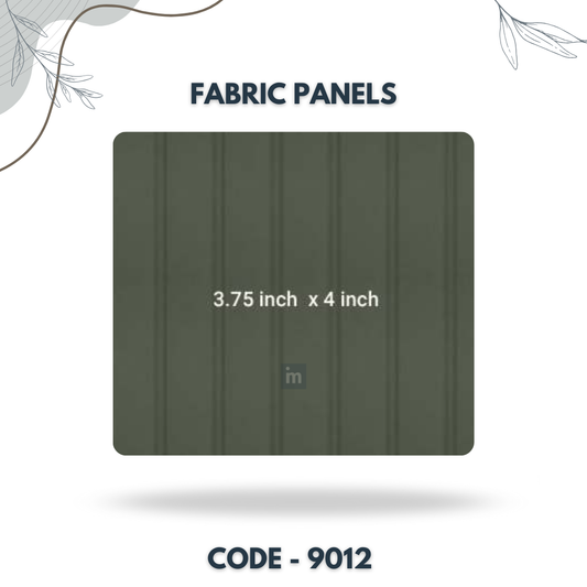9012 - 3.75 X 4 INCH - LEATHER, FABRIC AND CORK SERIES -FURLITE - FABRIC PANEL
