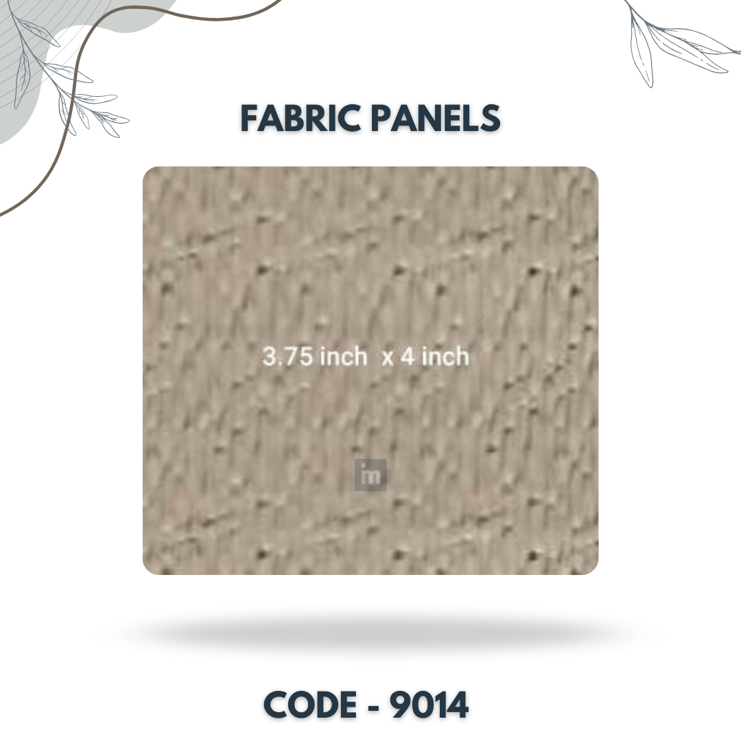 9014 - 3.75 X 4 INCH - LEATHER, FABRIC AND CORK SERIES -FURLITE - FABRIC PANEL