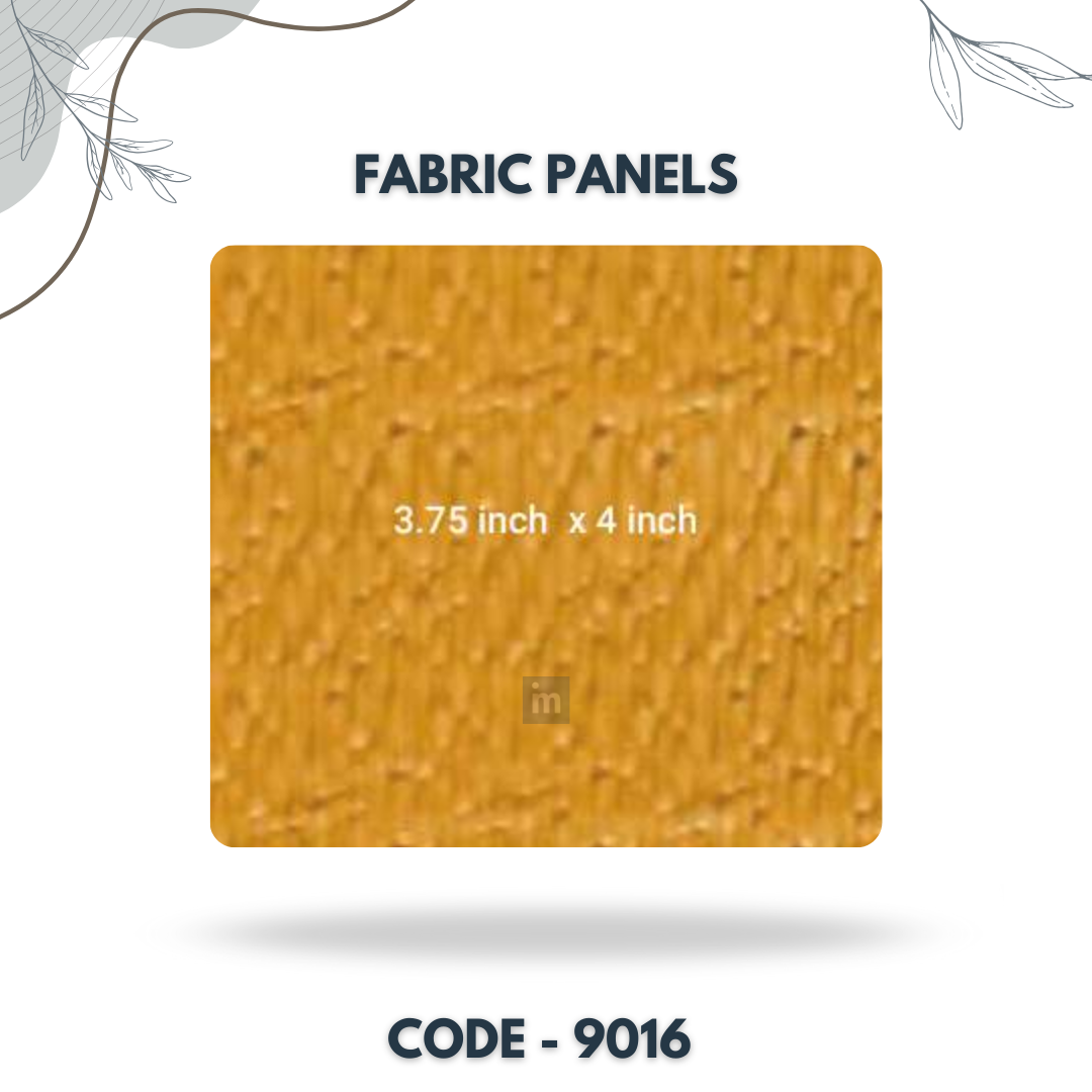 9016 - 3.75 X 4 INCH - LEATHER, FABRIC AND CORK SERIES -FURLITE - FABRIC PANEL