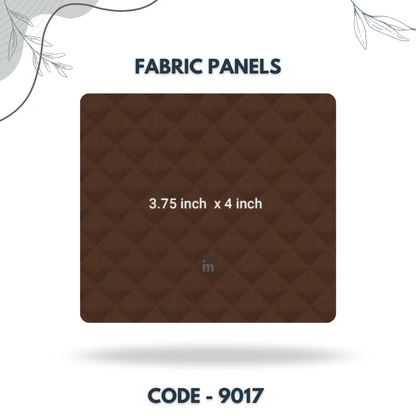 9017 - 3.75 X 4 INCH - LEATHER, FABRIC AND CORK SERIES -FURLITE - FABRIC PANEL