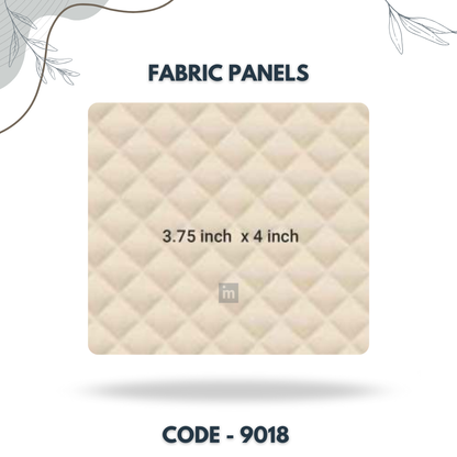 9018 - 3.75 X 4 INCH - LEATHER, FABRIC AND CORK SERIES -FURLITE - FABRIC PANEL