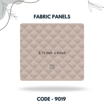 9019 - 3.75 X 4 INCH - LEATHER, FABRIC AND CORK SERIES -FURLITE - FABRIC PANEL
