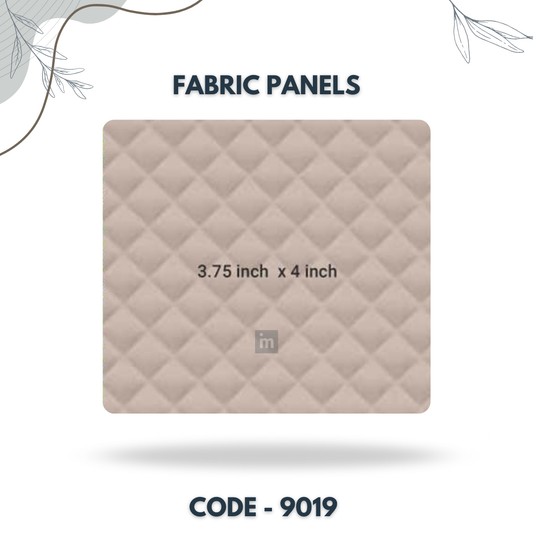 9019 - 3.75 X 4 INCH - LEATHER, FABRIC AND CORK SERIES -FURLITE - FABRIC PANEL