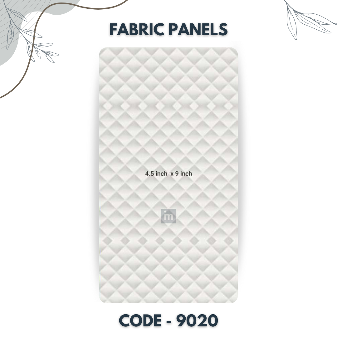 9020 - 4.5 X 9 INCH - LEATHER, FABRIC AND CORK SERIES -FURLITE - FABRIC PANEL