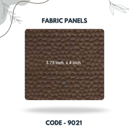 9021 - 3.75 X 4 INCH - LEATHER, FABRIC AND CORK SERIES -FURLITE - FABRIC PANEL