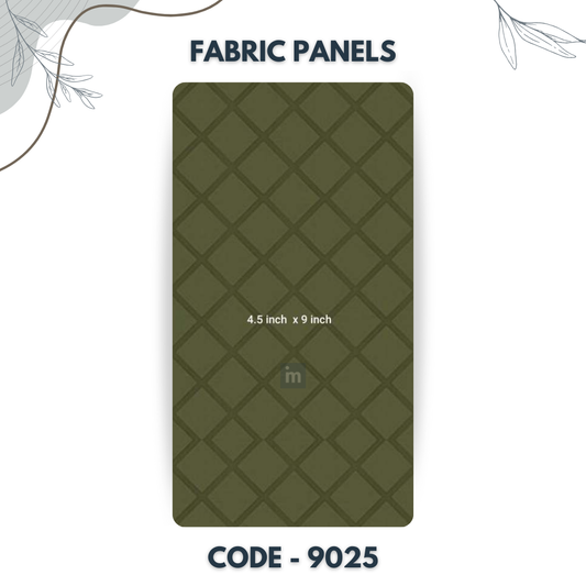 9025 - 4.5 X 9 INCH - LEATHER, FABRIC AND CORK SERIES -FURLITE - FABRIC PANEL