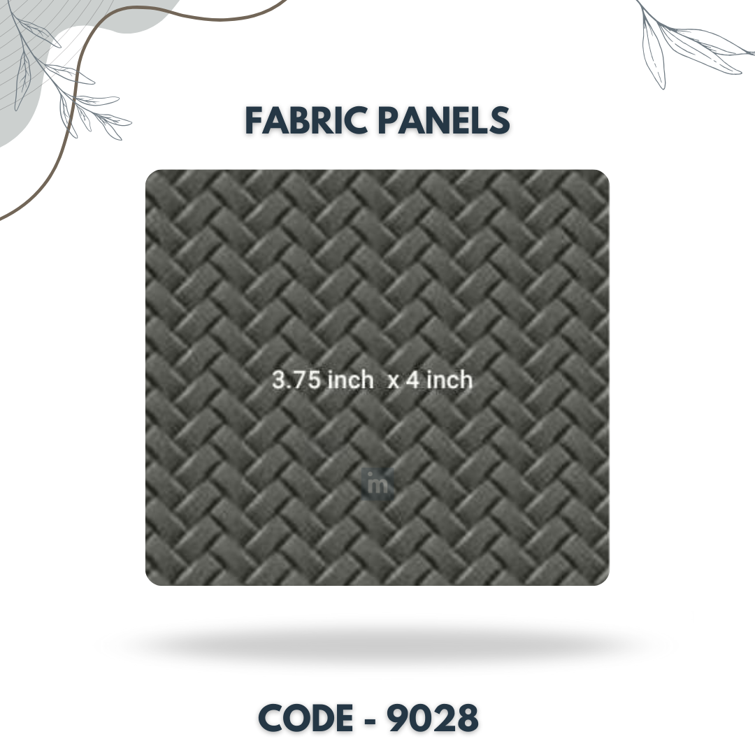 9028 - 3.75 X 4 INCH - LEATHER, FABRIC AND CORK SERIES -FURLITE - FABRIC PANEL